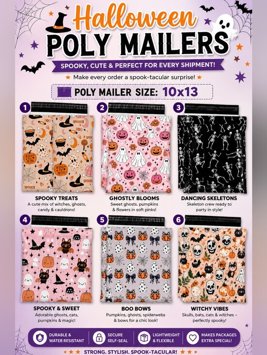 Other - Buy Now - 20ct Halloween 10x13 Polymailers